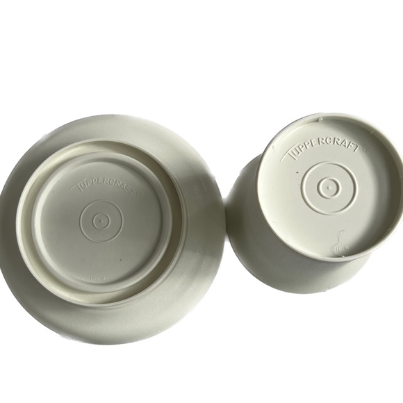 Vintage Tuppercraft Vase Tupperware Florette Flower Arranging Frog 3 Pc 1216-6 - Picture 3 of 3